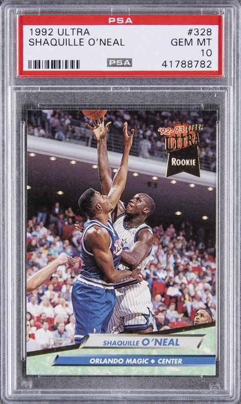 Shaq rookie card - 1992-93 Topps Shaquille O'Neal Rookie Card RC #362 Magic PSA/DNA Mint 9 Auto 10 (2) 2 product ratings - 1992-93 Topps Shaquille O'Neal Rookie Card RC #362 Magic PSA/DNA Mint 9 Auto 10 $299.95 